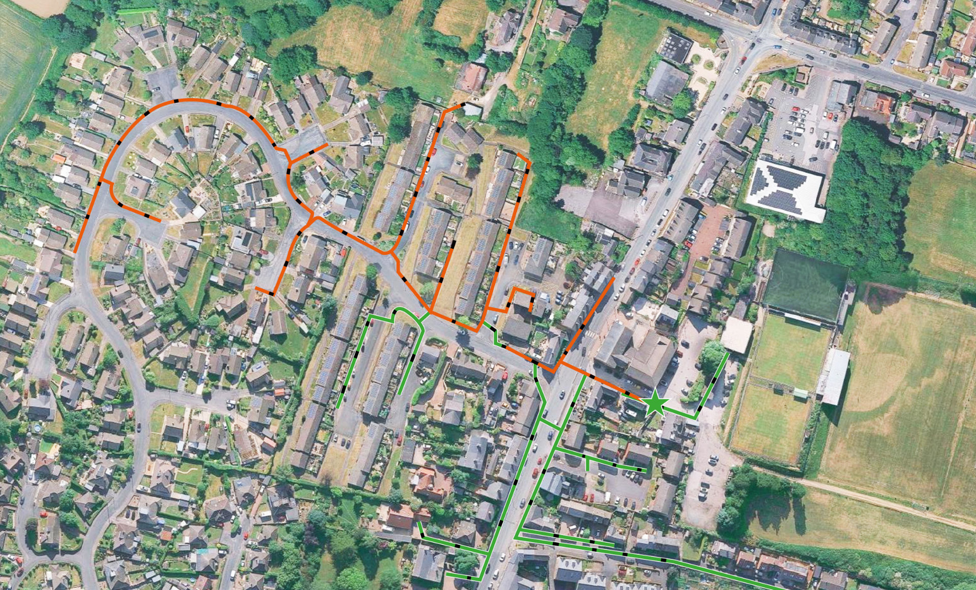 Aerial pic of dodworth
